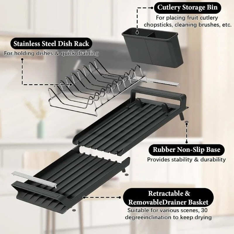 Expandable Dish Drying Rack