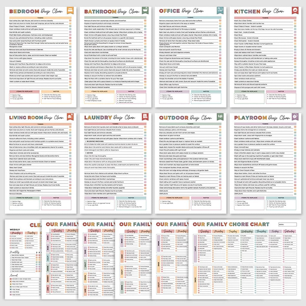 ADHD Cleaning & Organizing Toolkit - Chore Planner