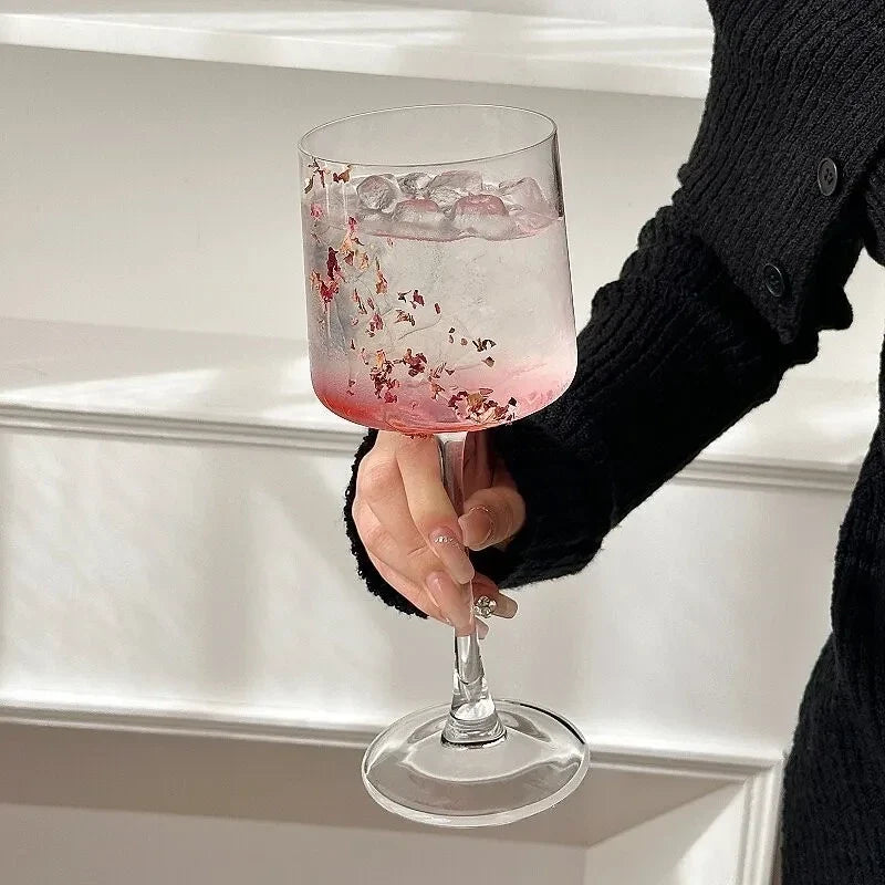Japanese-style Kimura Naotaka Highball Glass, Cocktail Glass, Champagne Glass, Transparent Glass, Red Wine Glass, for Home Use